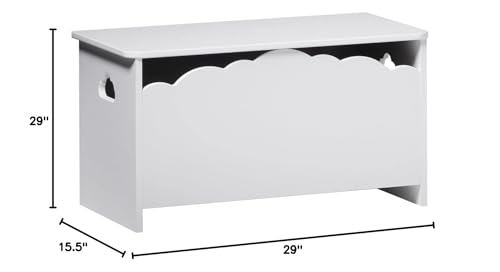 Cloud-Shaped Children's Storage Chest White Modern Contemporary Transitional - Diamond Home USA