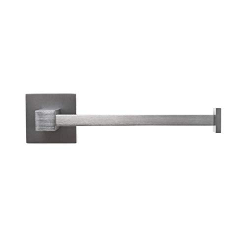 Toilet Paper Holder in Gunmetal Finish Grey Metal