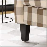 Christopher Knight Home Oliver Farmhouse Armchair Brown Checkerboard Dark Brown - Diamond Home USA