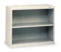 Tennsco 2-Shelf Stationary Bookcase 28" x34-1/2 Light Gray - Diamond Home USA