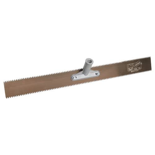 Kraft Tool GG593-01 18" Double 1/2" V-Notch Steel Rake w/o Handle