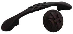 3-inch Cc Oil Brushed Bronze Braided Cabinet Pulls (Case of 25) Black Finish - Diamond Home USA