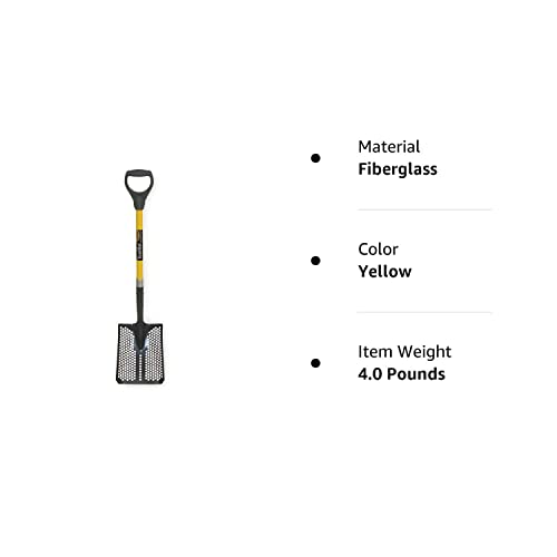 Mud/Sifting Square Shovel 29 in. Handle - Diamond Home USA