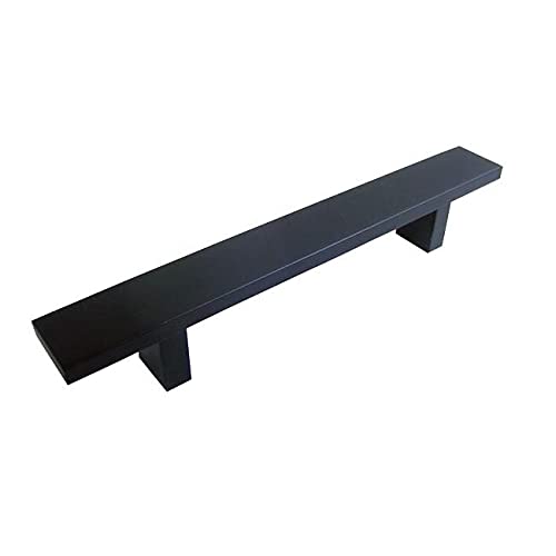 8 inch Rectangular Cabinet Handle Black Finish Contemporary 8-inch Rectangular
