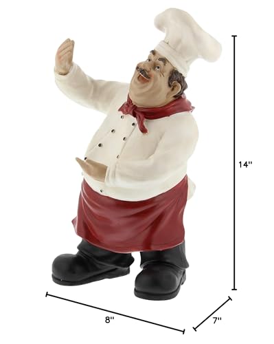 Polystone Chef Bottle Holder Multi Color Traditional Resin Matte - Diamond Home USA