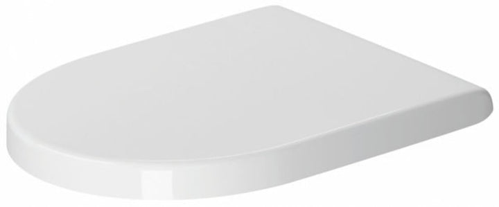 Duravit 006381 Starck 3 Elongated Closed-Front Toilet Seat - White
