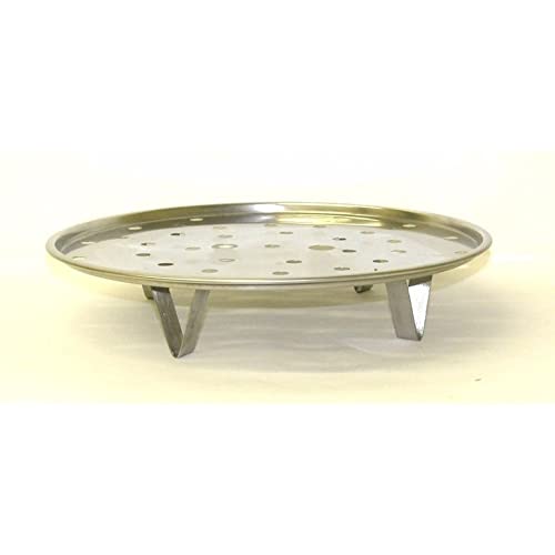 32qt Stainless Steel Stock Pot With Steamer Rack Silver - Diamond Home USA