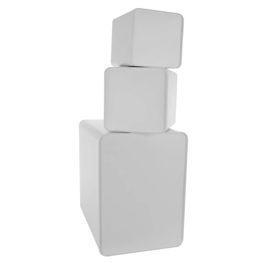 Kitchen Food Storage And Organization 5 Piece Canister Set In White Metal - Diamond Home USA