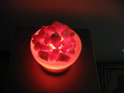 Handmade Himalayan Bowl Salt Lamp and with Cord (Pakistan) - Diamond Home USA