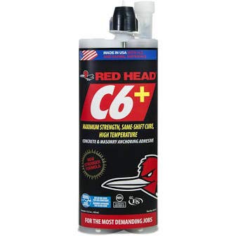 ITW Red Head C6P-15 C6+ Anchoring Adhesive for Concrete & Masonry 15.2 Oz.