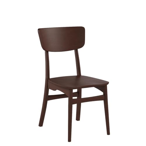 Baxton Studio Set of 2 Netherlands Mid-Century Modern Scandinavian Style Dark - Diamond Home USA