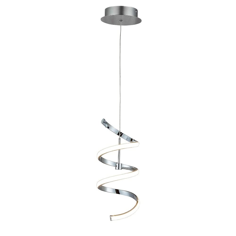 1 Light Geometric Led Chrome Modern Contemporary Metal - Diamond Home USA