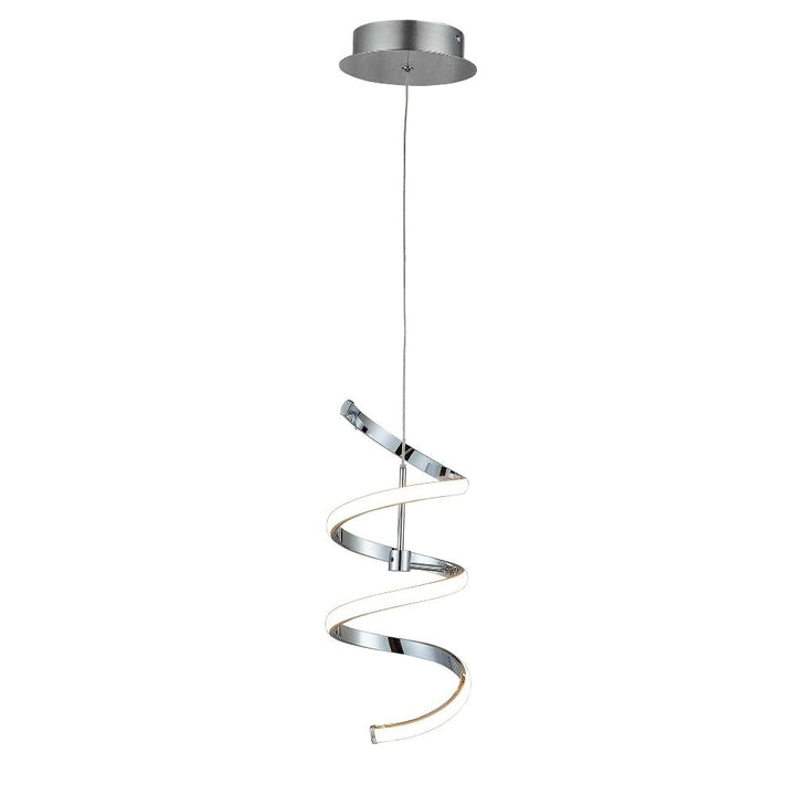 1 Light Geometric Led Chrome Modern Contemporary Metal - Diamond Home USA