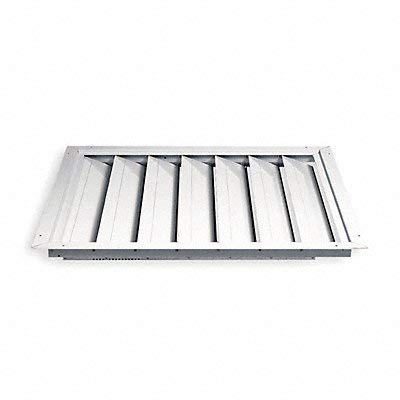 Dayton Fan Shutter 30 in White Painted Aluminum