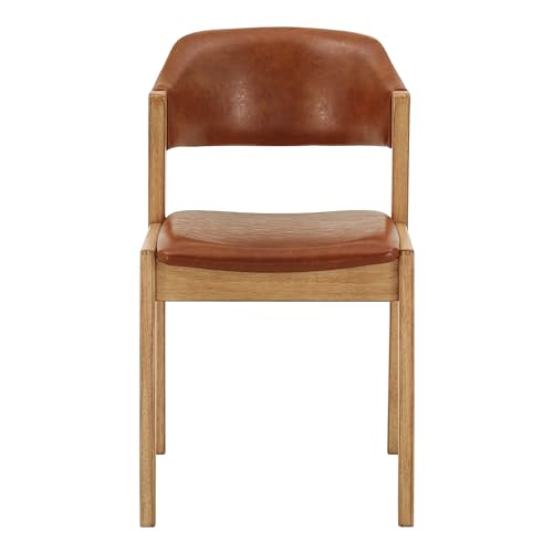 Scandinavian Light Oak Finish Dining Chairs (Set of 2) Brown Contemporary - Diamond Home USA