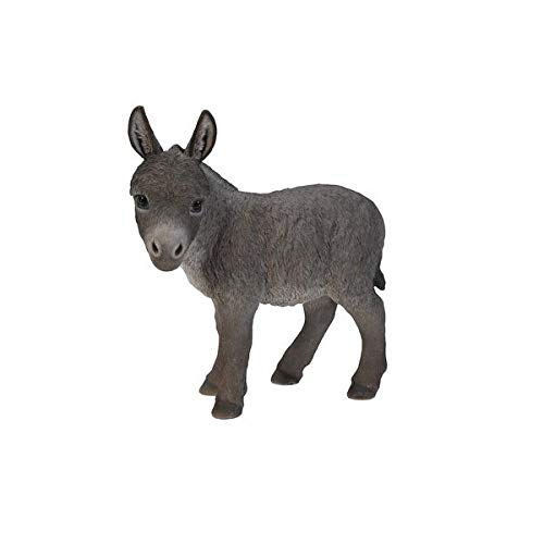 Standing Donkey Looking Left Statue Polyresin - Diamond Home USA
