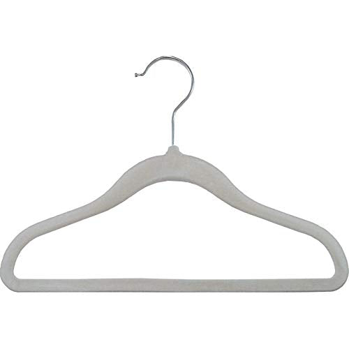 10 Inch Clear Plastic Baby Top Hanger with Notches and Swivel Hook Box of 100 - Diamond Home USA