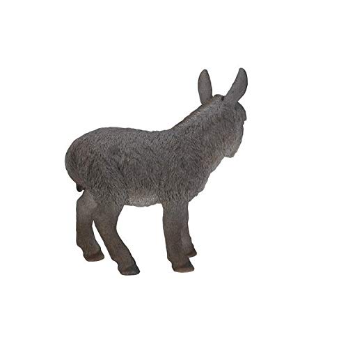 Standing Donkey Looking Left Statue Polyresin - Diamond Home USA