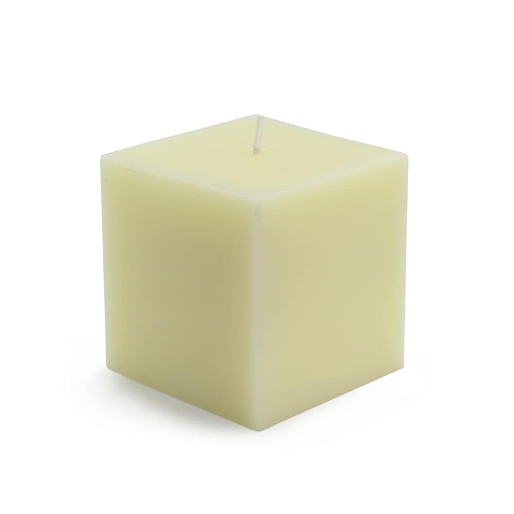 3 x 3-inch Square Pillar Candles (Pack of 12)