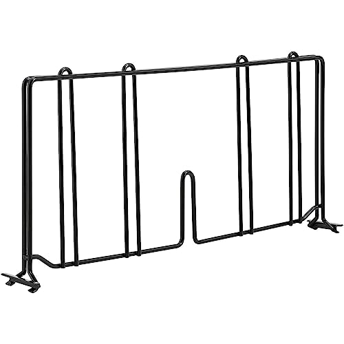 Nexel AD821B Black Epoxy Divider 21"D x 8"H - Diamond Home USA