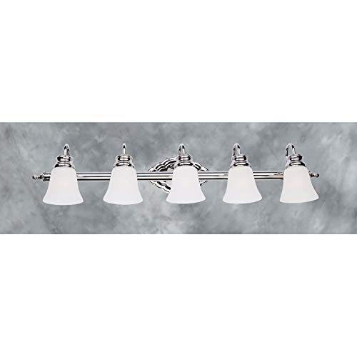 Forte Lighting 5018-05 5 Light 40" Wide Bathroom Fixture from the Bath Collectio - Diamond Home USA