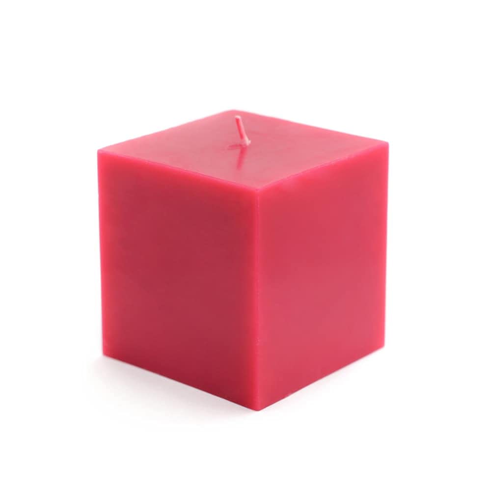 3 x 3-inch Square Pillar Candles (Pack of 12)