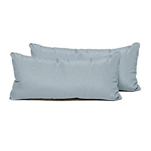 TK Classics PILLOW-SPA-R-2x Outdoor Pillow 11"x22" Spa 2 Count - Diamond Home USA