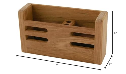 Teak Mobile Device More Rack 7" W X 4" H 2" D Brown - Diamond Home USA