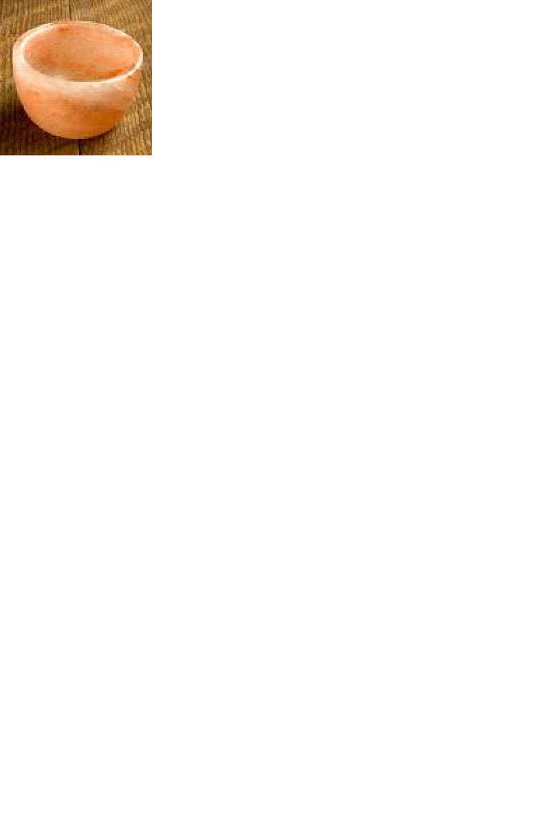 Himalayan 8-inch Salt Serving Bowl Solid Handmade - Diamond Home USA