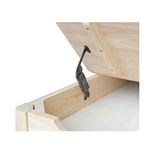 Unfinished Children's Table with Lift-top Storage Traditional Rectangle Wood - Diamond Home USA