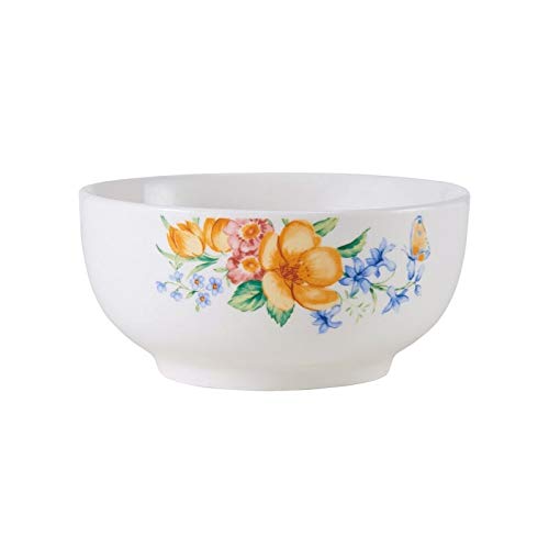 18pc Dinnerware Set Multi Color Floral Casual Round Porcelain 18 Piece Microwave - Diamond Home USA