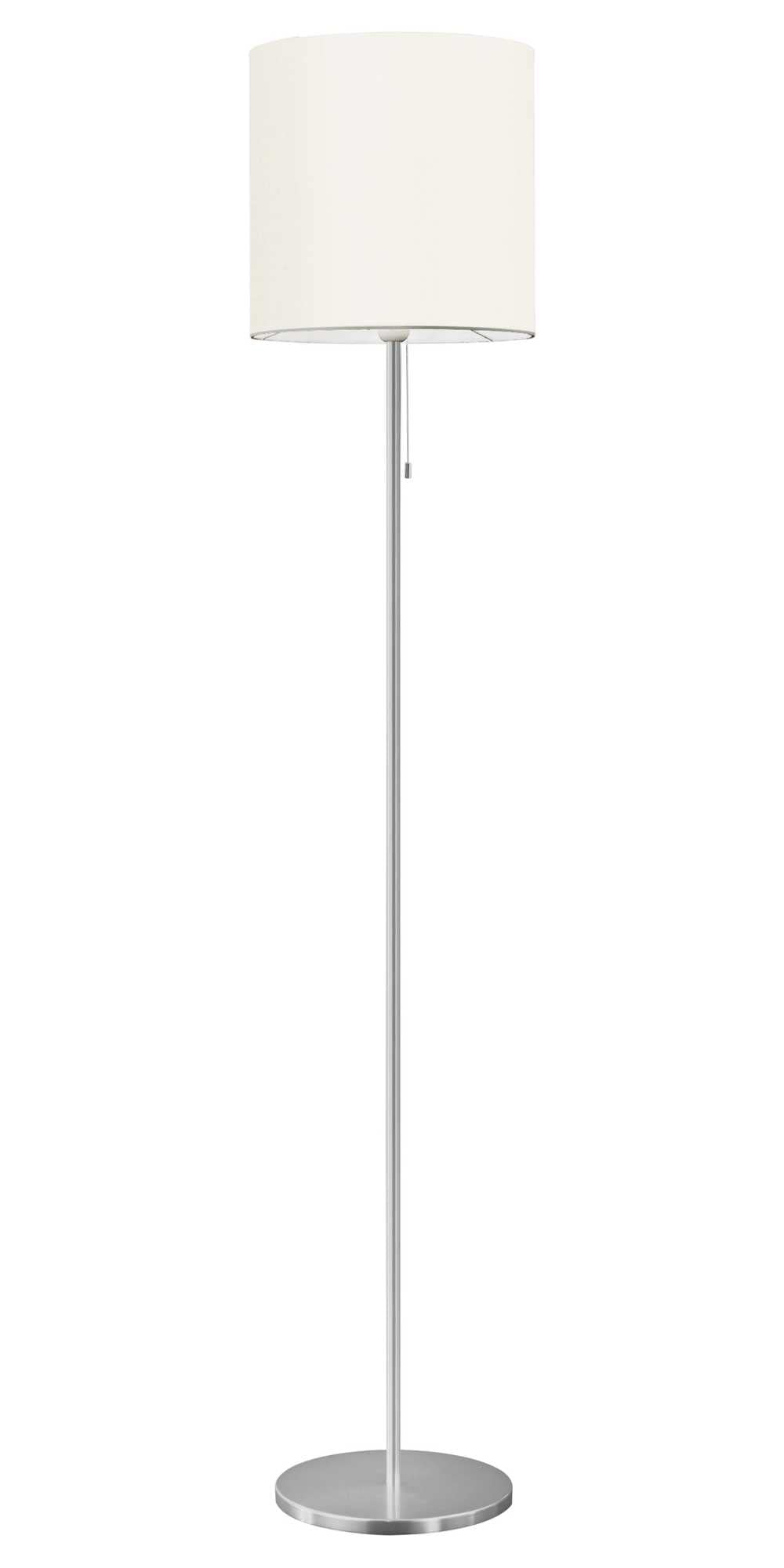 EGLO 82813A Sendo LED Dimmable Floor Lamp Plug-in Lighting with Crème Fabric