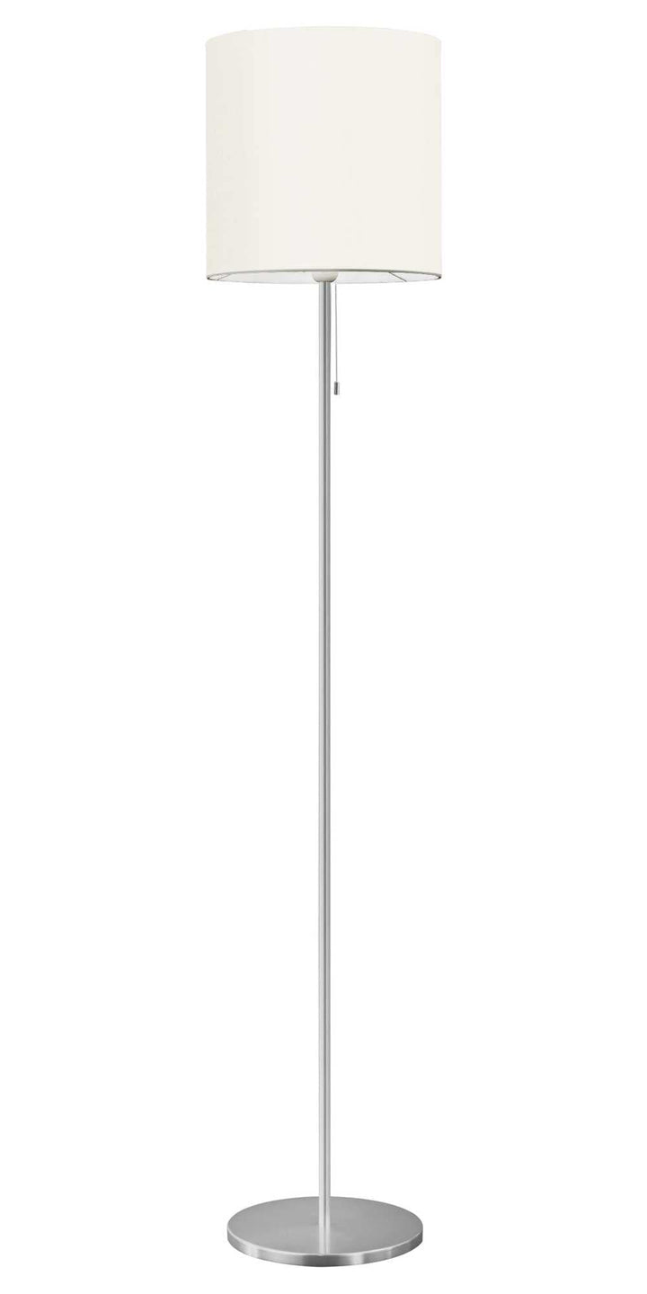 EGLO 82813A Sendo LED Dimmable Floor Lamp Plug-in Lighting with Crème Fabric