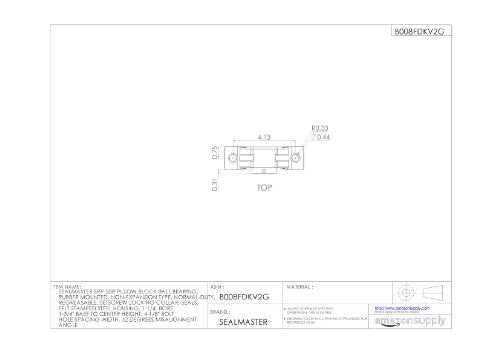 Sealmaster SRP-20R Pillow Block Ball Bearing Rubber Mounted on-Expansion Type - Diamond Home USA