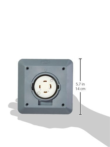 Locking Receptacle Industrial 30 Gray - Diamond Home USA