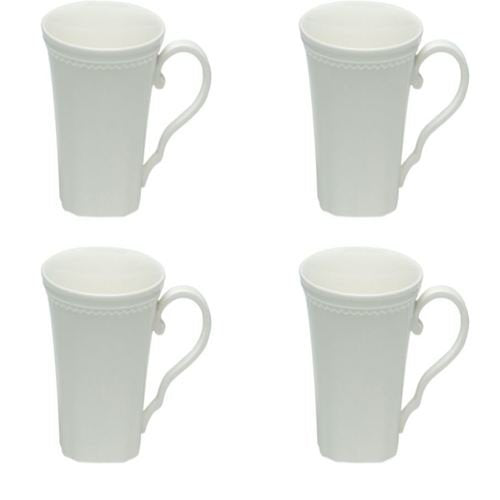 Red Vanilla FN900-415 Classic Mugs 14-Ounce White Set of 4 - Diamond Home USA
