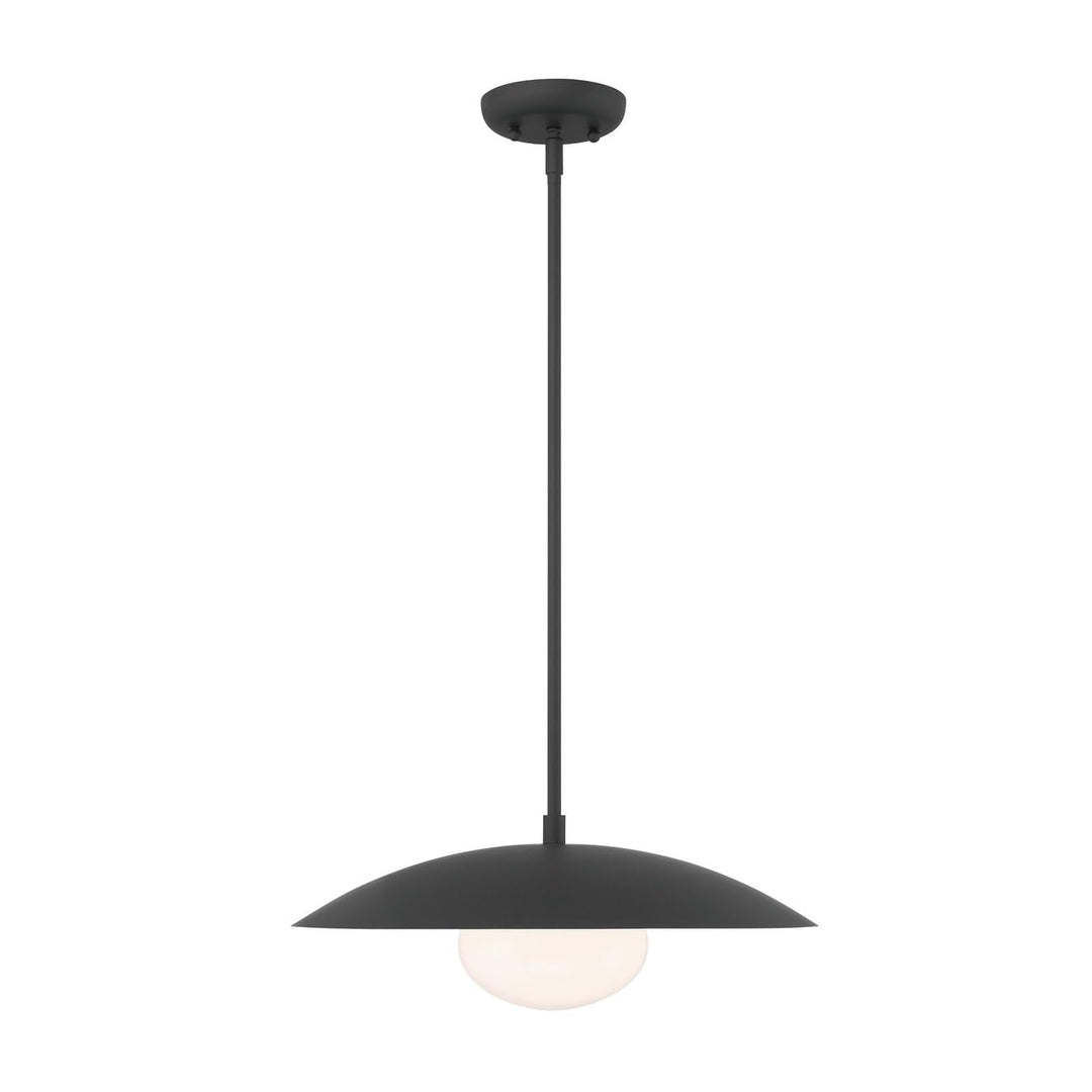 Modern Disc Matte Black 18" Ceiling Light 18'' D Inch W 6.5'' H Contemporary