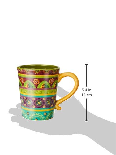 Certified International Tunisian Sunset Mugs (Set of 4) 18 oz Multicolor - Diamond Home USA