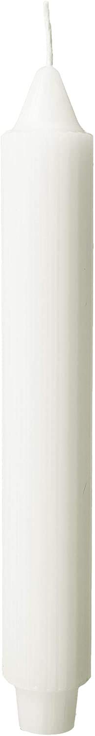 Root Unscented Grecian Collenettes Dinner Candles 7-Inch Tall Box of 4 Dark