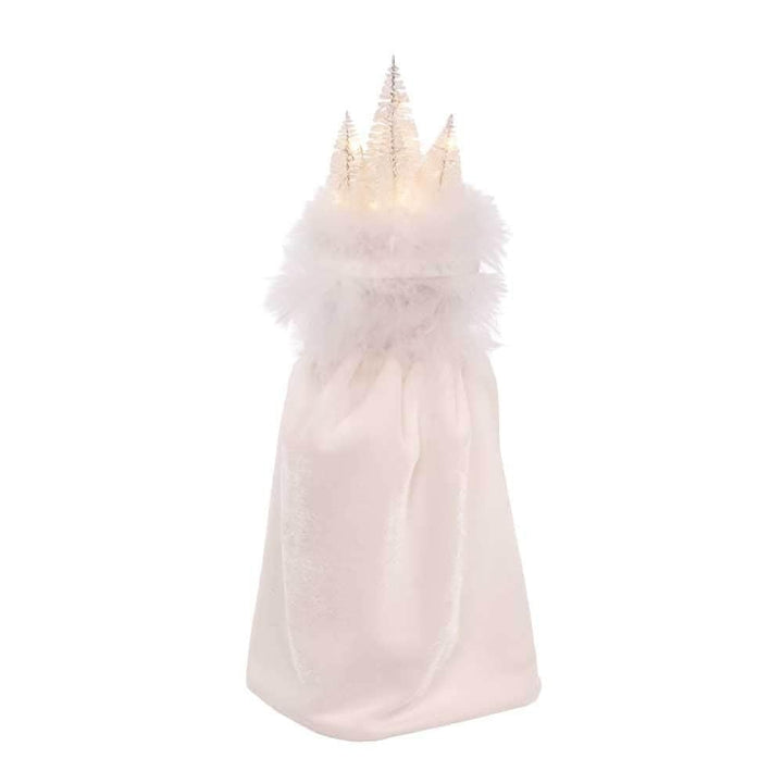 15-inch Hollywood White Winter Led Hat Nutcracker - Diamond Home USA