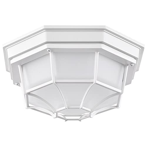 Nuvo 18.5W LED Outdoor Spider Cage Flush Mount-5.06 Inches Tall and 10.56 Inches - Diamond Home USA