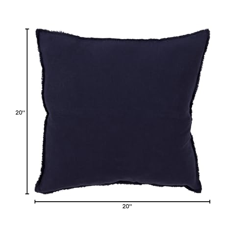 Fringed Design Down-Filled Throw Pillow