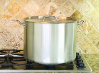 24 Quart Stainless Steel Stock Pot with Lid - Diamond Home USA
