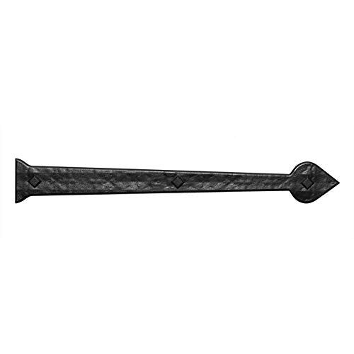 Hardware Rustic Aspen Magnetic Garage Door Set (6 Piece) Black Plastic Matte - Diamond Home USA