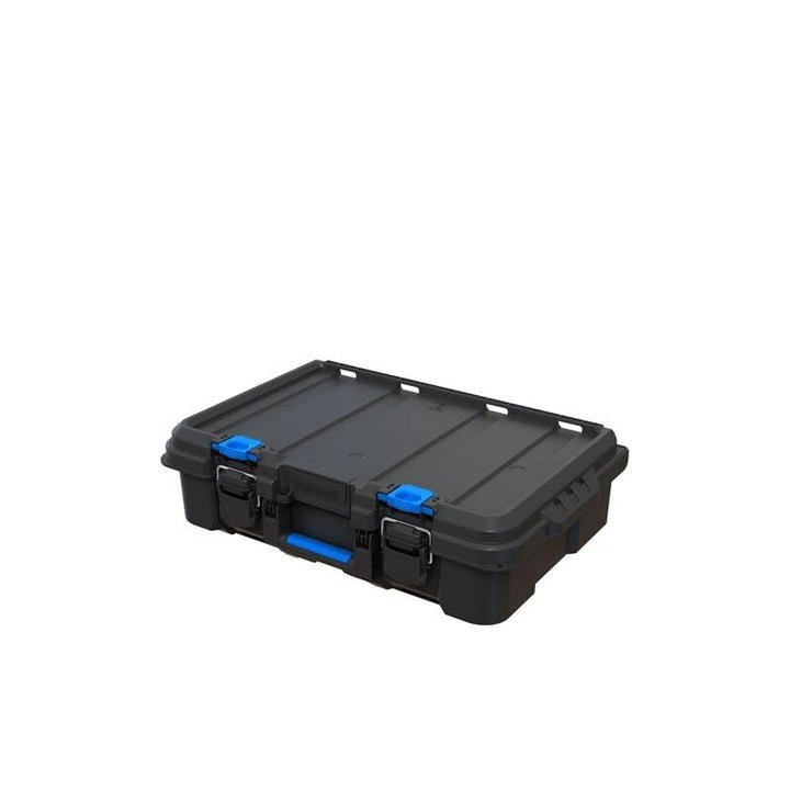 Stack System Tool Box With Small Blue Organizer Dividers Black - Diamond Home USA