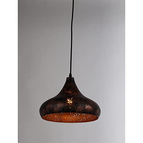 JL Styles Inc Mod 1-light industrial style lighting mini pendant rustic finish - Diamond Home USA
