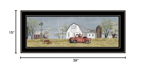 Trendy Decor4U Spring On The Farm by Billy Jacobs Printed Wall Art 39 Inch x - Diamond Home USA