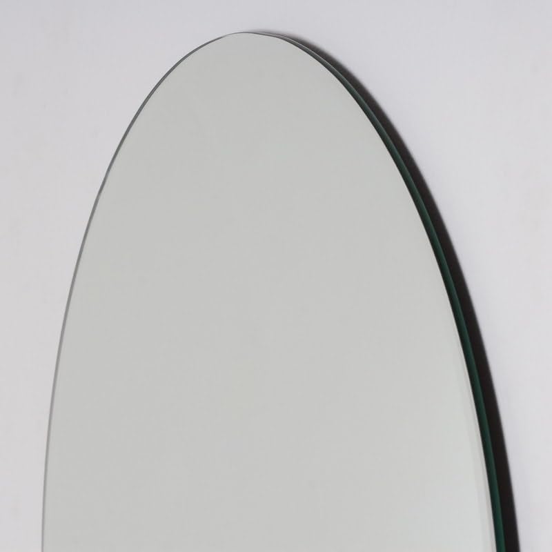 21 in. W X 28 H Arch Top Frameless Bathroom Vanity Wall Mirror 22" 28" Silver - Diamond Home USA
