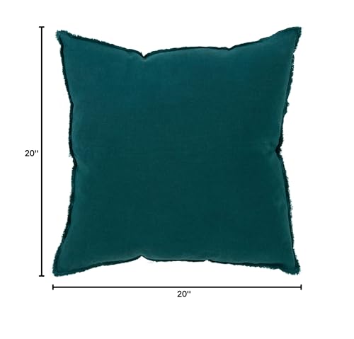 Fringed Design Down-Filled Throw Pillow