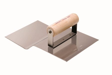 Kraft Tool CF097 Stainless Steel Driveway Approach Tool 3/4-Inch Radius with